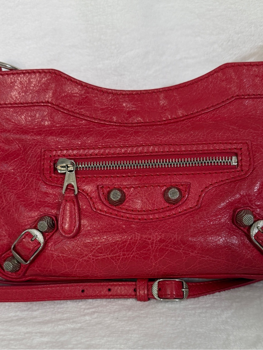 Balenciaga Red Motocross Hip Bag - Women